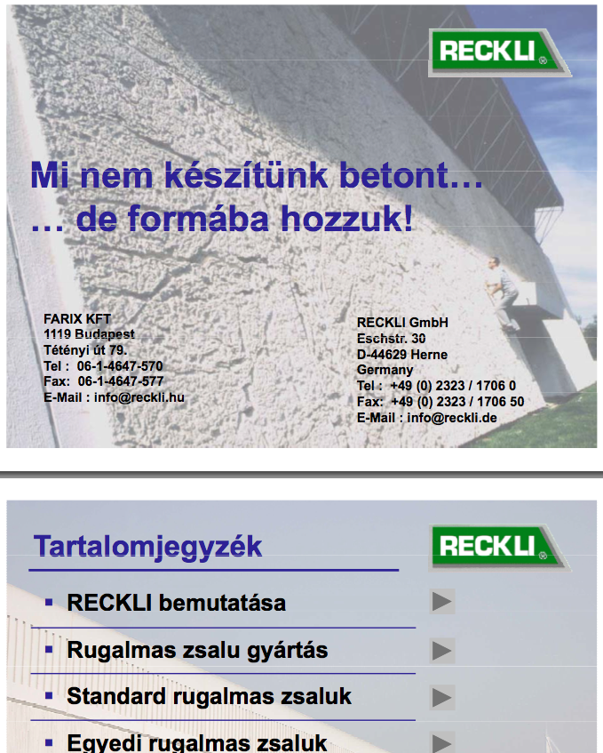 Reckli prezentáció (magyar)-Letöltő központ